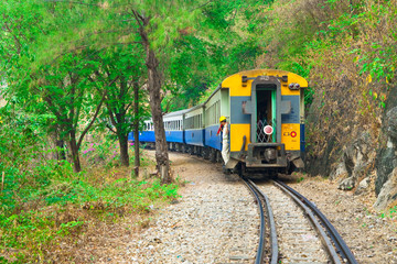 Fototapeta premium Death railway in Kanjanaburi, Thailand.