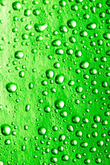 green water drops for background