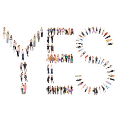 many people isolated over white with text