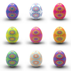 Colorful Easter eggs