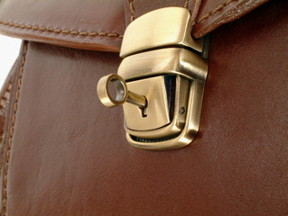 Ledertasche Tasche mit Schloss Schlüssel Bag
