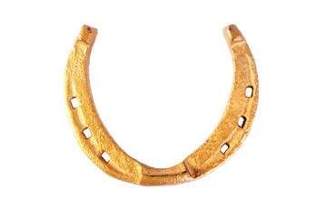 Gold lucky horseshoe 1