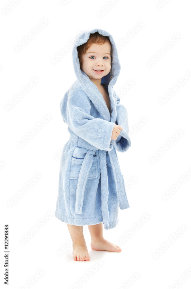 Canvas Prints baby boy in blue robe