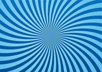 Strahlen/Bögen in Blau