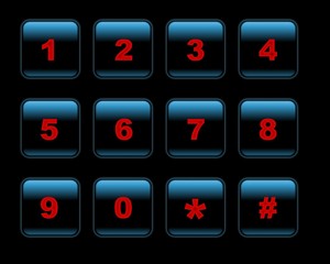 Phone Buttons Set For Touchpad