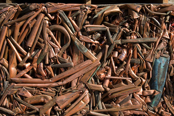 A bale of recycling copper