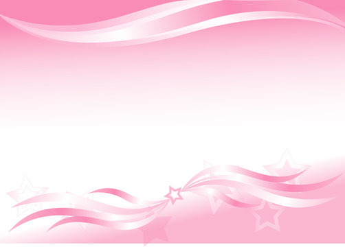 Vector Illustration, Pink Background With Waves And Stars