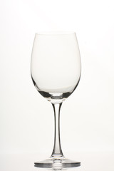 Empty wine glass