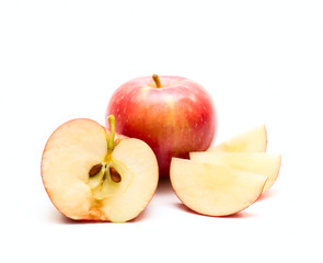 Apples isolated on white