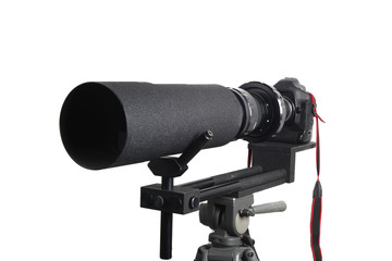 Professional DSLR with Telephoto lens