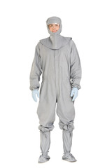 man in chemical suite