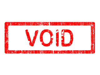 Office Stamp - VOID. Hand Drawn text with grunge overlay.