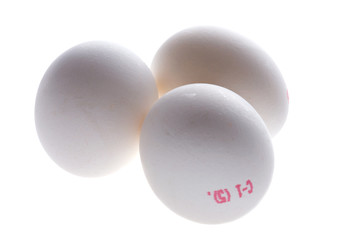 eggs on white
