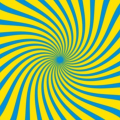 Strahlen gelb / blau gedreht