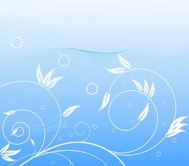 Illustration of blue abstract background