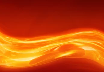 Fotobehang great abstract image of flowing heat or lava © clearviewstock