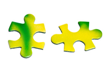 Fototapeta premium Two puzzle piece