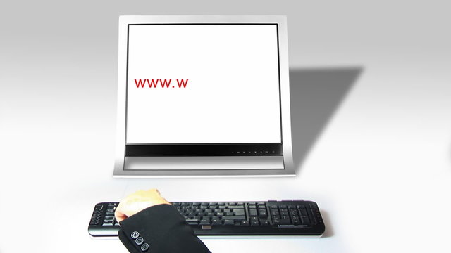 typing "www.website.com"