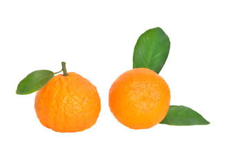 Tangerine isloated on white background