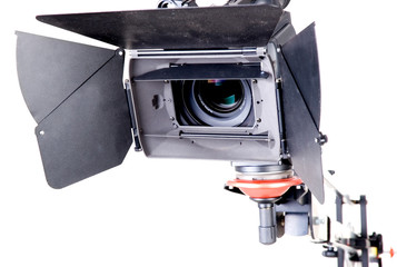 hd camcorder on crane