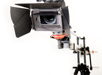 hd camcorder on crane