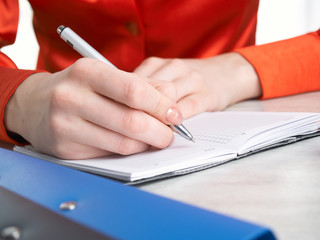 The important record in a notebook
