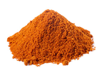 spices - pile of Kebab kabob masala over white