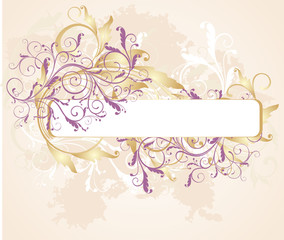 floral background with space for text