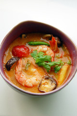 Thai food, Thai Prawn Soup with lemon grass