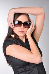Naklejka premium woman in sunglasses
