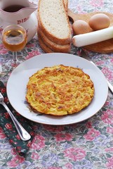 Frittata con le rane ed il porro