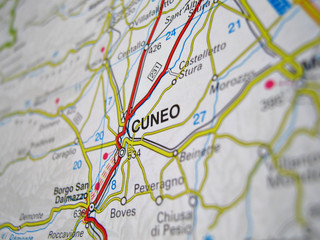 cartina cuneo