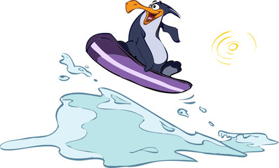 sowboard penguin