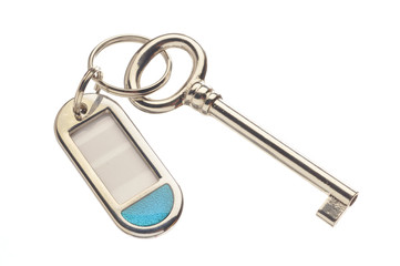 key and keyring with label
