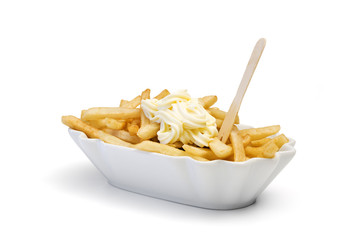 french fries with mayonnaise