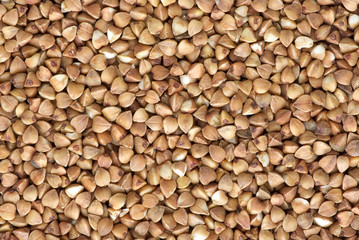 Background of dried buckwheat grains
