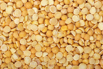 Background of split dried pea