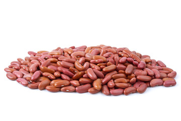 Small pile of red haricot beans