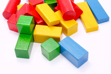 colorful wooden toy blocks