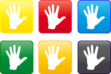 Web button - hand