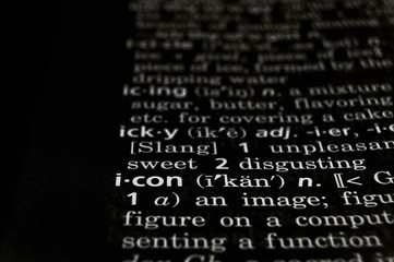 Icon Defined on Black