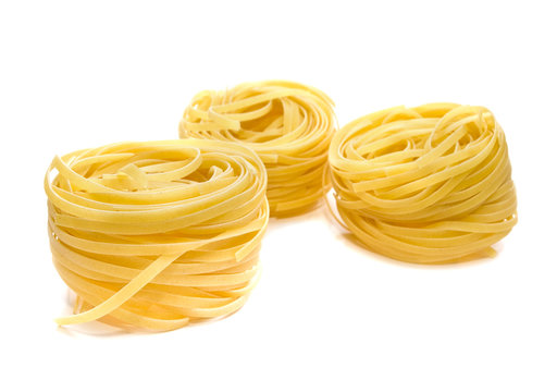 pasta tagliatelle isolated