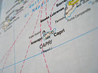 cartina capri