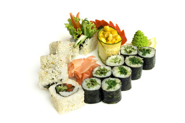 assortment of sushi