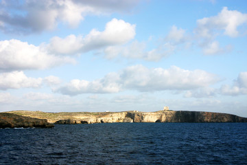 Blick auf die K&uuml;ste von Gozo