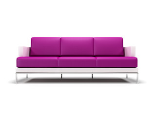 violet sofa