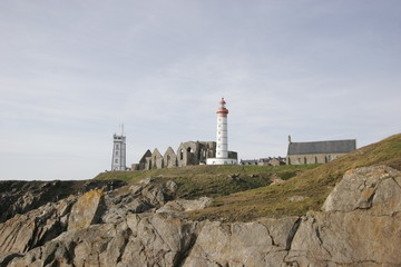 Fototapeta na wymiar famous big lighthouse in brittany