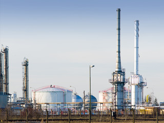 Part of refinery complex