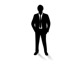 Businessman with hands in pocket