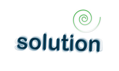 Solution artistic text